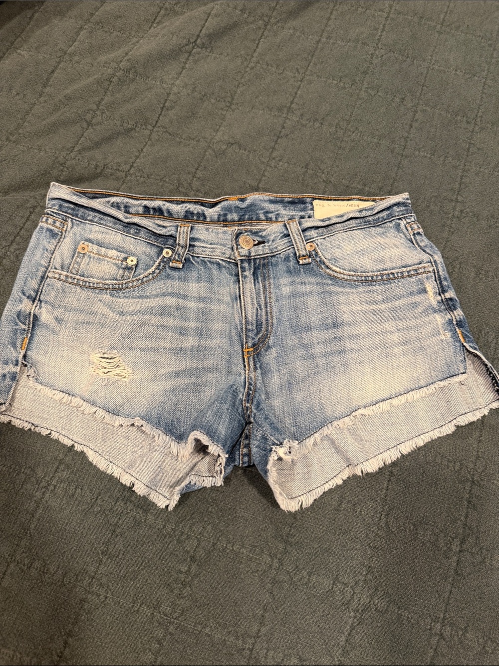 rag & bone Light Blue Jean Shorts